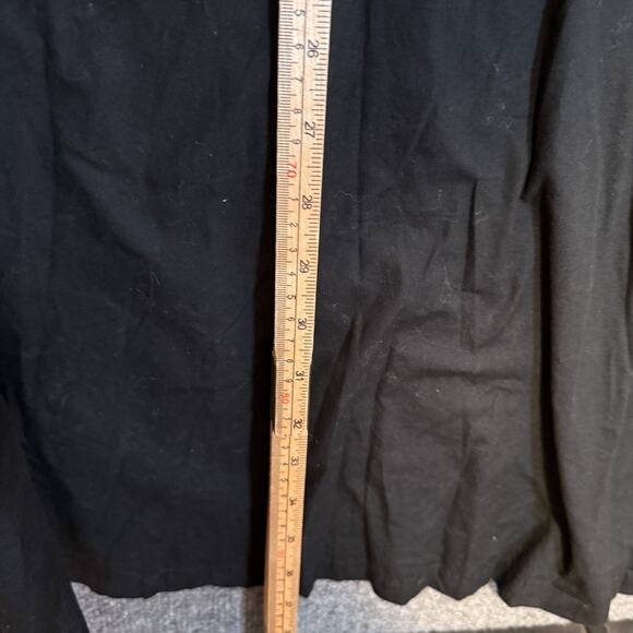 H&M Dress Womens 2XL Black Ruffle Cottage Core Goth Mini Stretch Balloon Sleeve - Picture 12 of 13